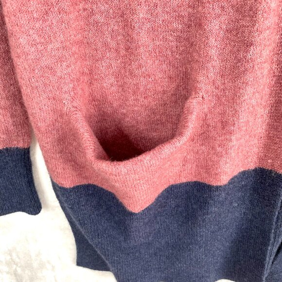 Madewell Kent Colorblock Striped Wool Alpaca Long Cardigan Sweater Womens M - Picture 3 of 10